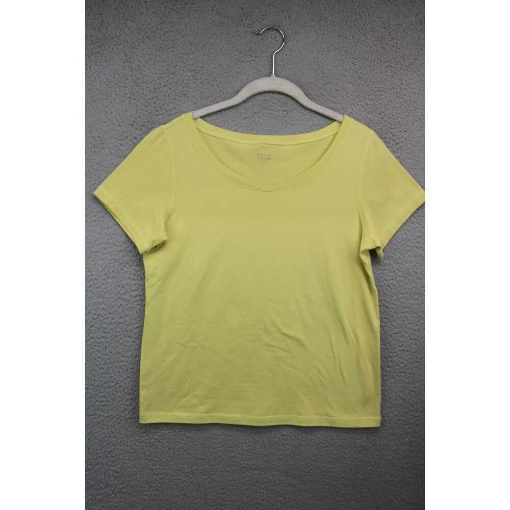 Eileen Fisher Yellow Tee Shirt-Size‎ Small-Organic Cotton Blend